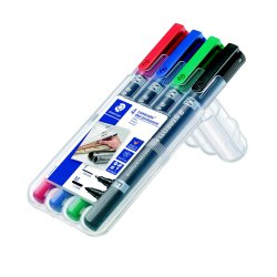 Lumocolor&reg; permanent duo 348 WP4, 4 farver